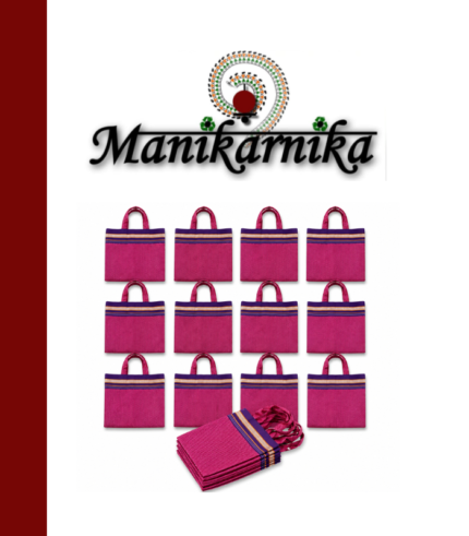 Gadi Dhadi Border Silk Khana Bags