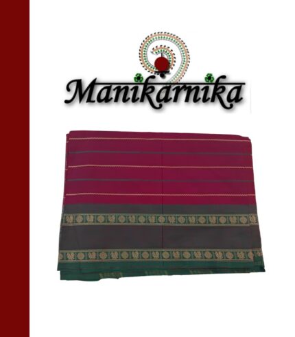 Handloom Rettai Pettu Kanchi Cotton Sarees